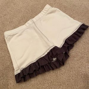 Jet Setter ruffle trim double picket shorts sz 4/5